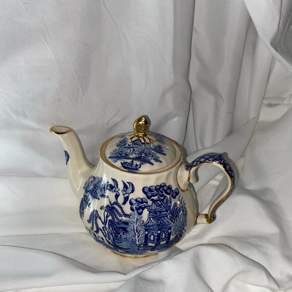 Sadler Blue Oriental Patterned Teapot - Picture 5 of 5